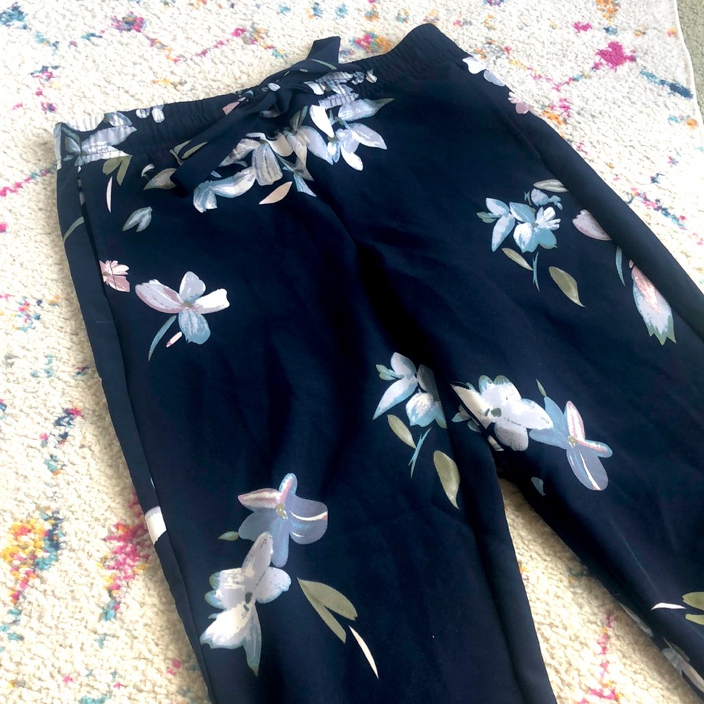 Floral Work Pants